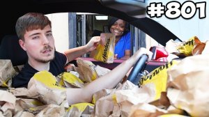 Делаем Заказ в Одном и Том же Автокафе 1000 раз MRBEAST МИСТЕР БИСТ НА РУССКОМ мистер бист