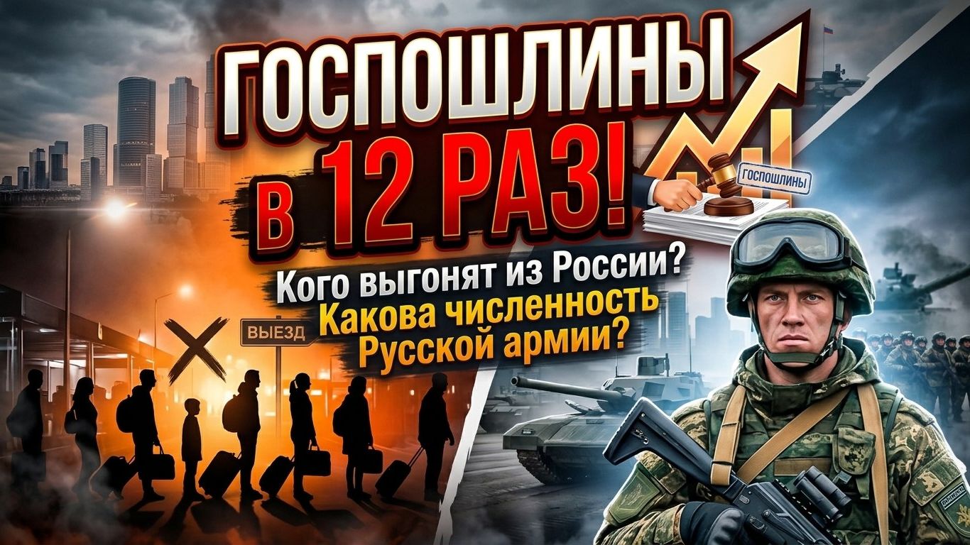 ГОСПОШЛИНЫ в 12 РАЗ! Кого выгонят из России? Почему вернули Roblox?Какова численность Русской армии? смотреть онлайн