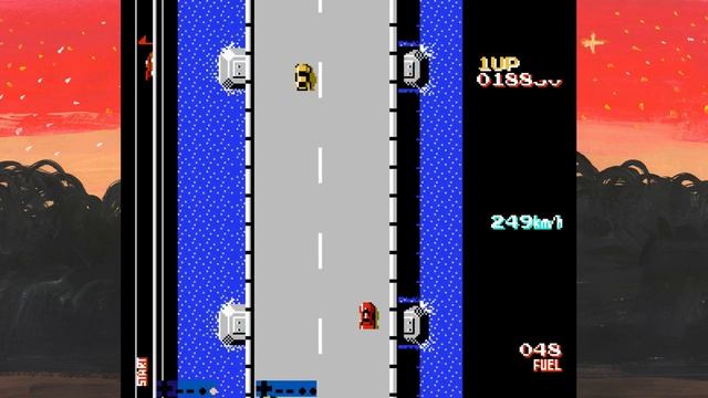 Road Fighter Remastered (NES) - прохождение на стриме