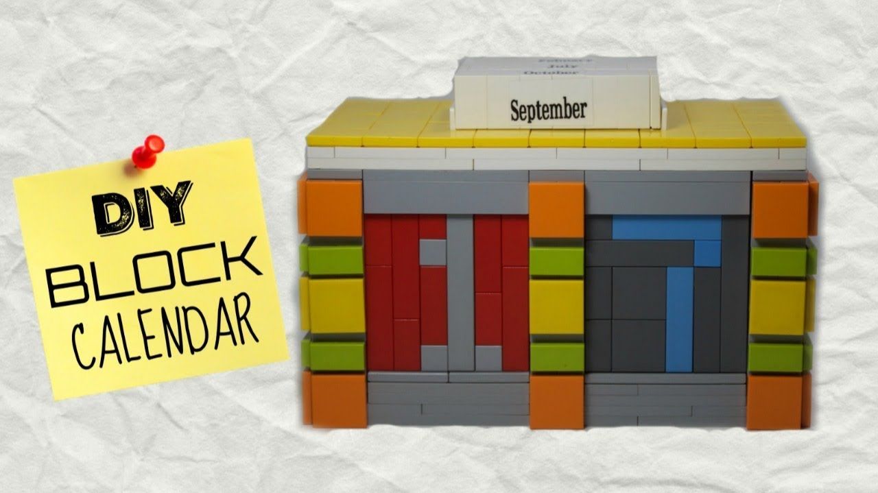 Будьте в курсе событий с помощью этого календаря LEGO, сделанного своими руками.