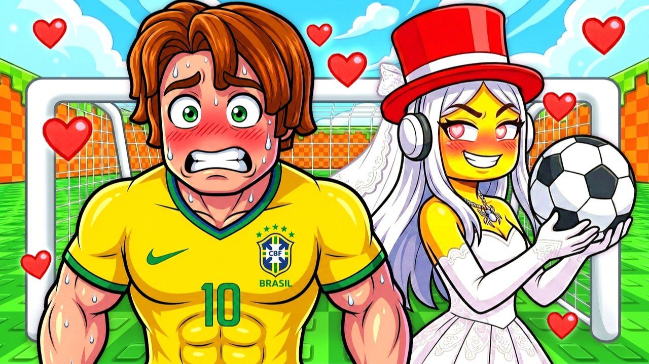 ОНА ТОЛЬКО ХОТЕЛА ВЫЙТИ ЗАМУЖ ЗА ФУТБОЛИСТОВ В KICK A LUCKY BLOCK! смотреть онлайн