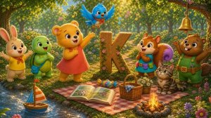 Буква К — кот | Учим буквы с Миэль | Песенка для детей