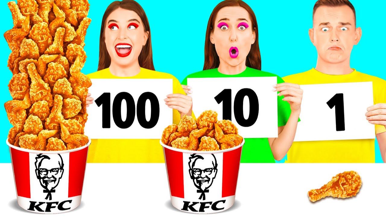 100 Слоев еды Челлендж #4 c BaRaDa Challenge смотреть онлайн