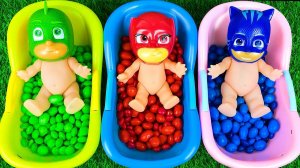 Удивительно приятное видео | Набор из 3-х радужных ванночек с конфетами M&M's | Нарезка ASMR