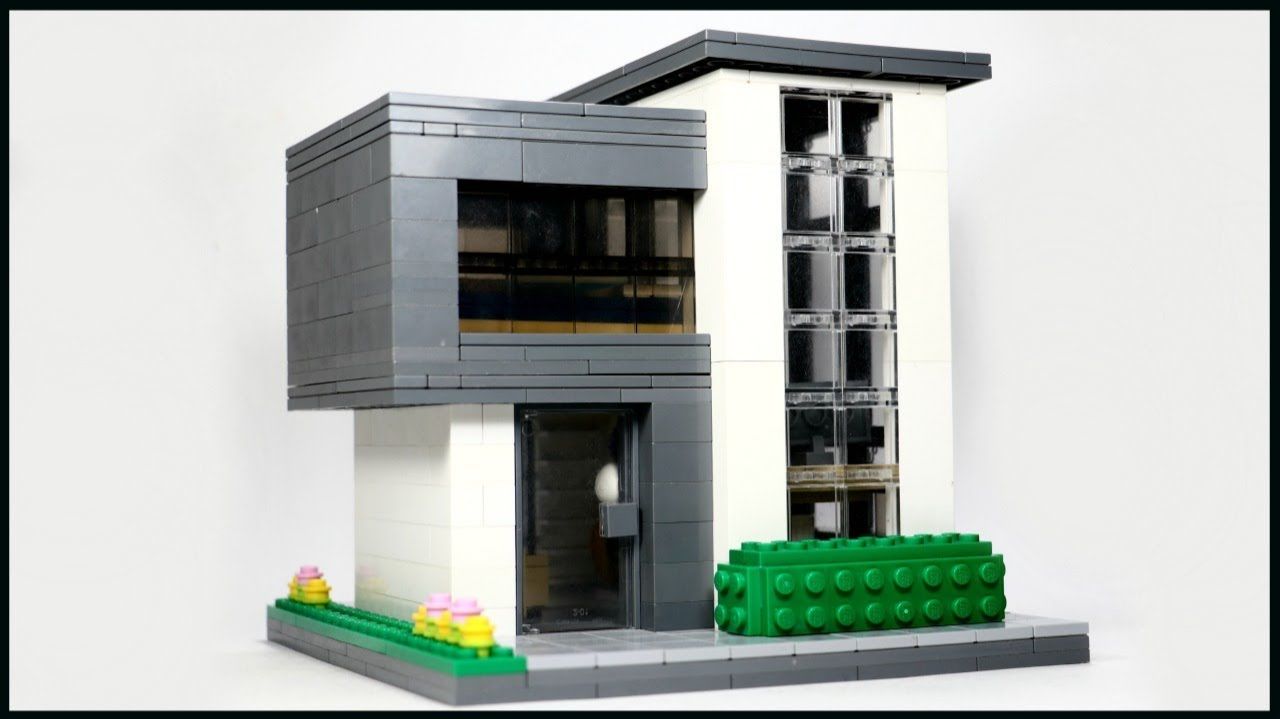 Крошечный современный дом LEGO MOC смотреть онлайн