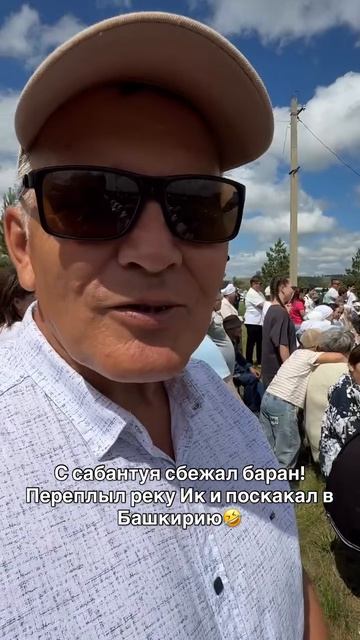Барашек сбежал с Сабантуя😱😂