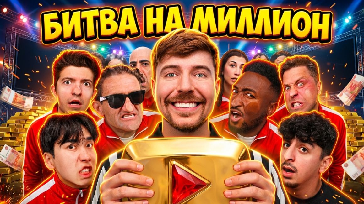 50 Легенд YouTube Борются за $1 000 000 — Ностальгия, Испытания и Один Победитель