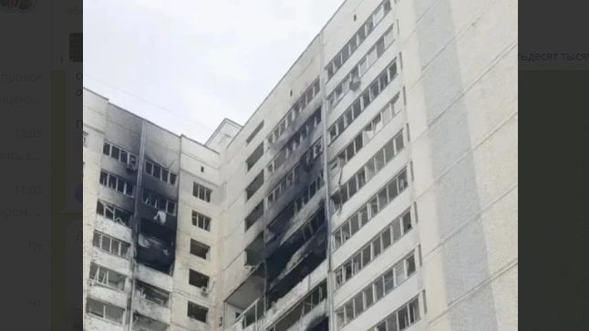 АТАКОВАН ОРЁЛ. МОМЕНТ ПРИЛЁТА  МНОГОЭТАЖКА ВИДЕО СЕГОДНЯ. ПОГИБШИЙ.