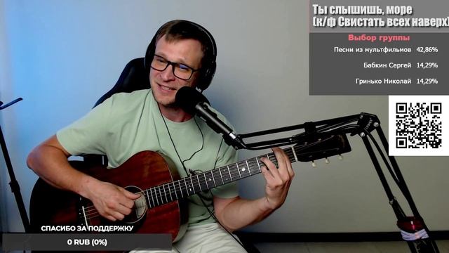Ты слышишь море (к-ф Свистать всех наверх) 🎶 кавер на гитаре и аккорды смотреть онлайн