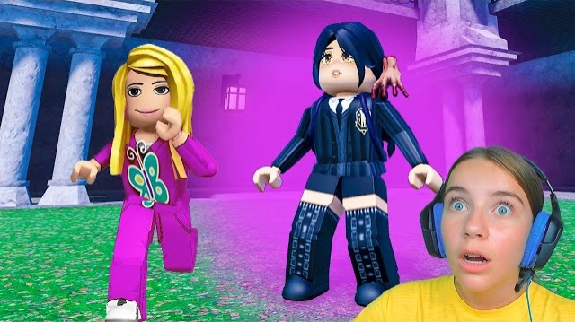 ПОБЕГ ОТ УЭНСДЕЙ в ROBLOX! смотреть онлайн