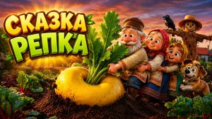 СКАЗКА РЕПКА 🌟 Добрая сказка для детей | Мультик