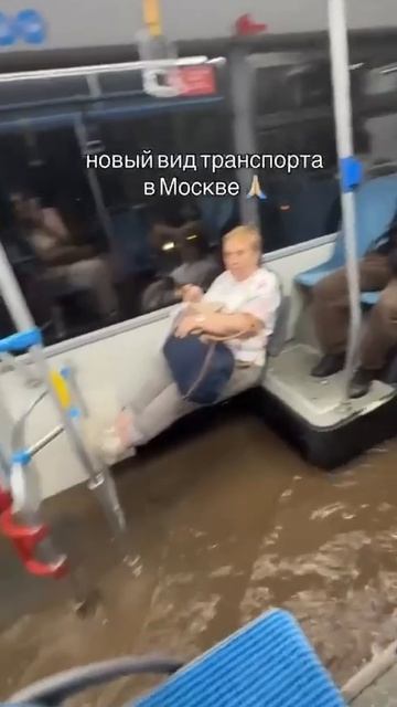 Москва превратилась в Венецию: подземные переходы стали подводными, самокатчики уходят под воду по п