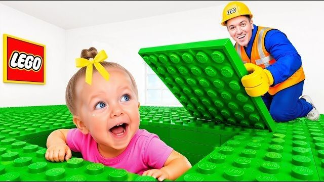 Дети Строят Гигантский LEGO-Дом! Челлендж!