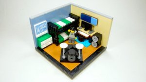 Самоделка спальни LEGO для мальчика-подростка (моё собственное творение)