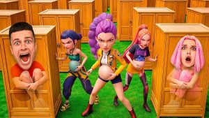 ПРЯТКИ В ШКАФАХ ОТ БЕРЕМЕННЫХ K-POP DEMON HUNTERS!!!