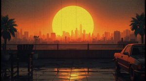 Studying at Golden Hour with a View 📖 Cozy Synthwave for Stress Relief