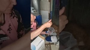 Делаю ингаляцию Шоколадке с NaCl
