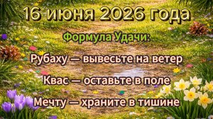 Народные приметы на 16 июня 2026 года