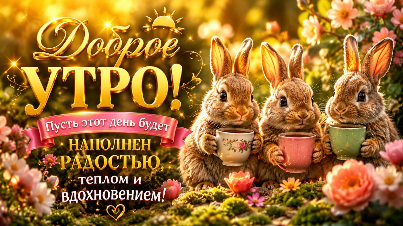 Доброе утро — красивые открытки и картинки с тёплыми пожеланиями для хорошего настроения