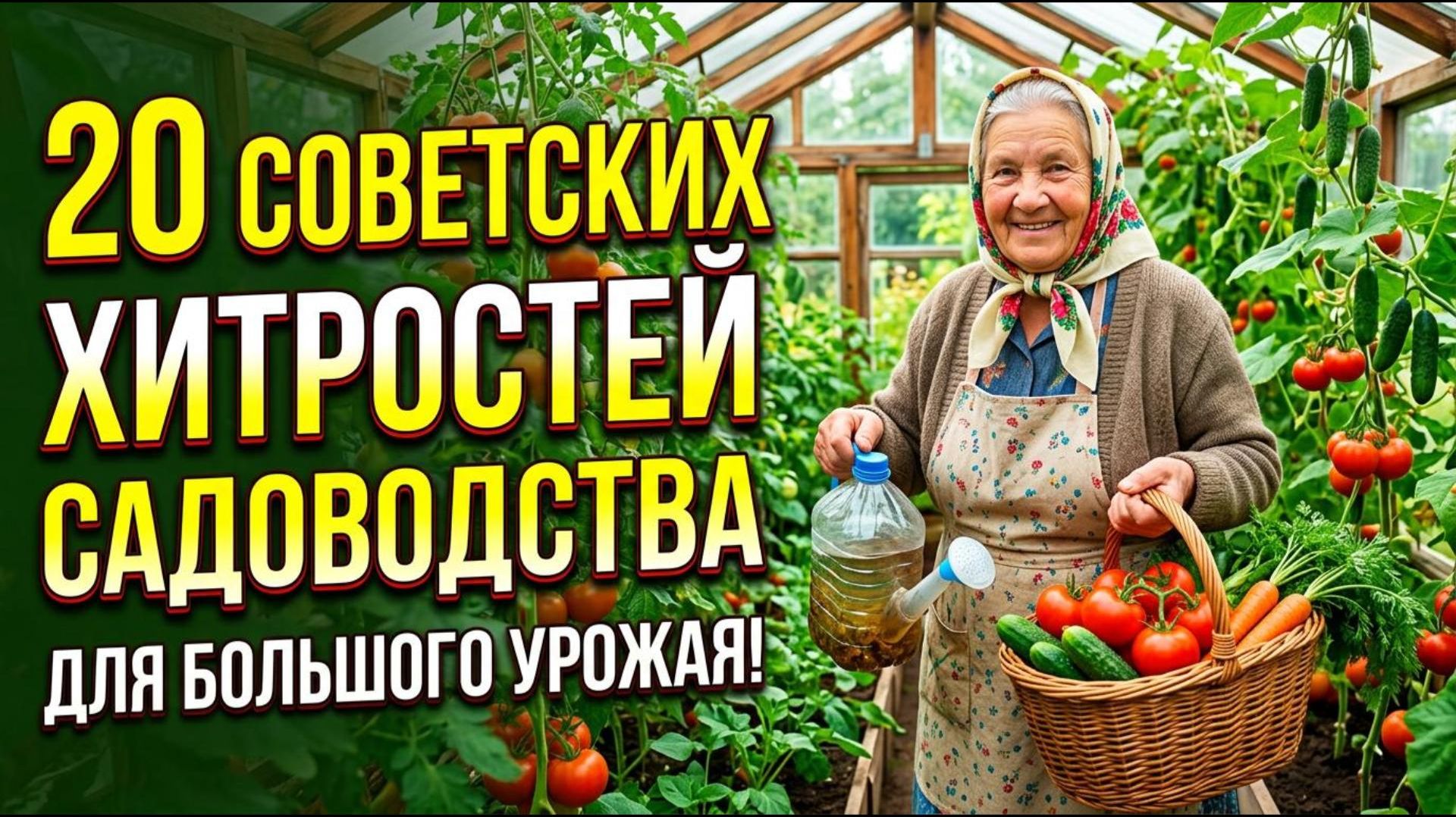 20 СОВЕТСКИХ ХИТРОСТЕЙ САДОВОДСТВА, КОТОРЫЕ ПРЯЧУТ ОТ НАС МАГАЗИНЫ!