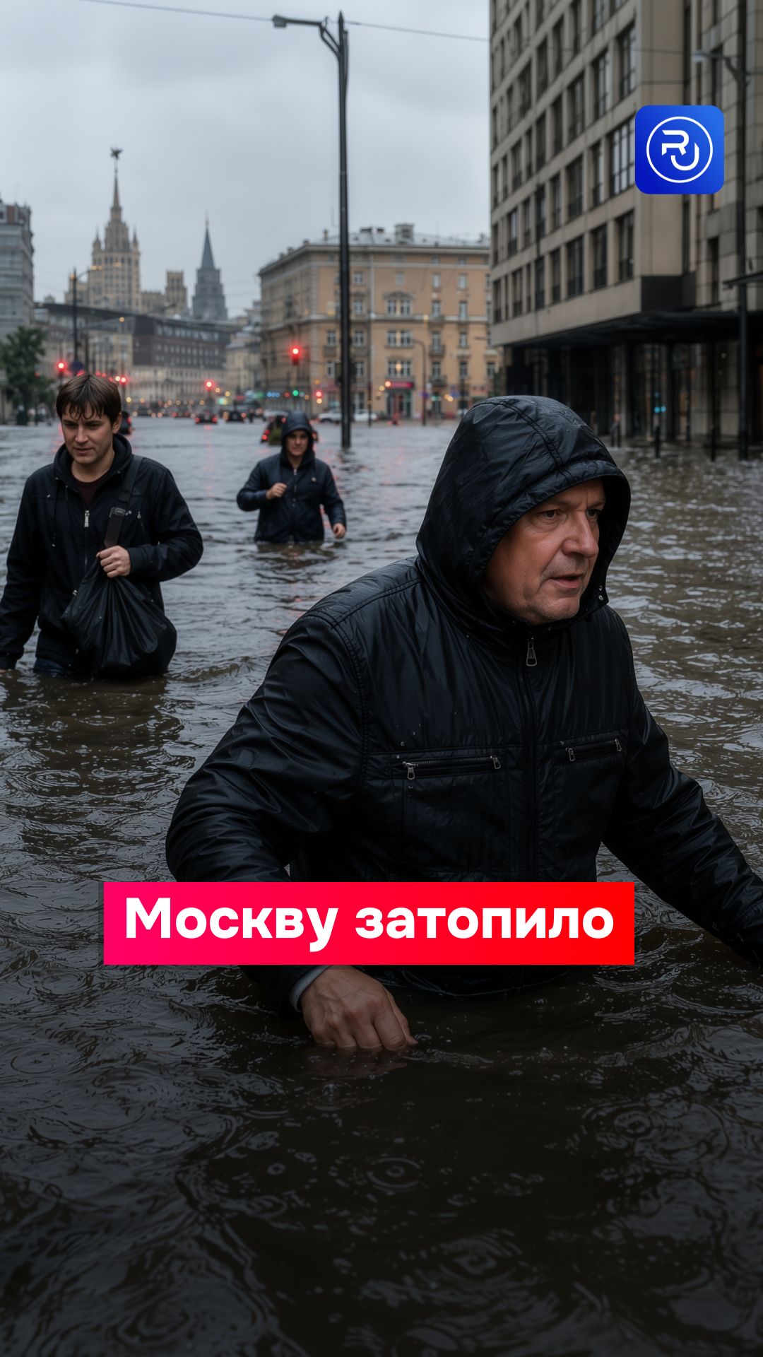 Мощнейший ливень затопил Москву