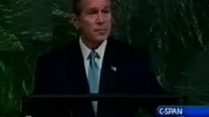 George Bush UN Speech 2001-11-10 Let us never tolerate conspiracy theories
