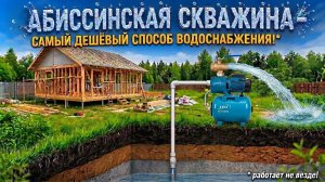 АБИССИНСКАЯ СКВАЖИНА ДЛЯ ДАЧНОГО ДОМИКА🏡💦