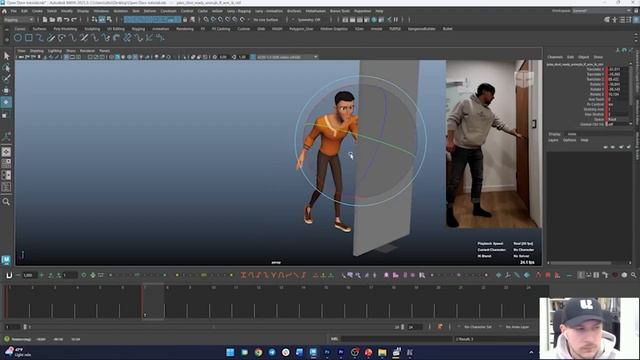Animating a Character Opening a Door