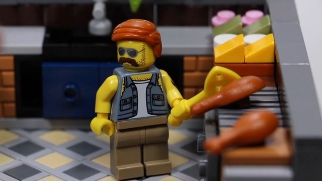 НАСЛАЖДАЙТЕ ВКУС!Самоделка уличной кухни LEGO с потрясающей техникой укладки пола смотреть онлайн
