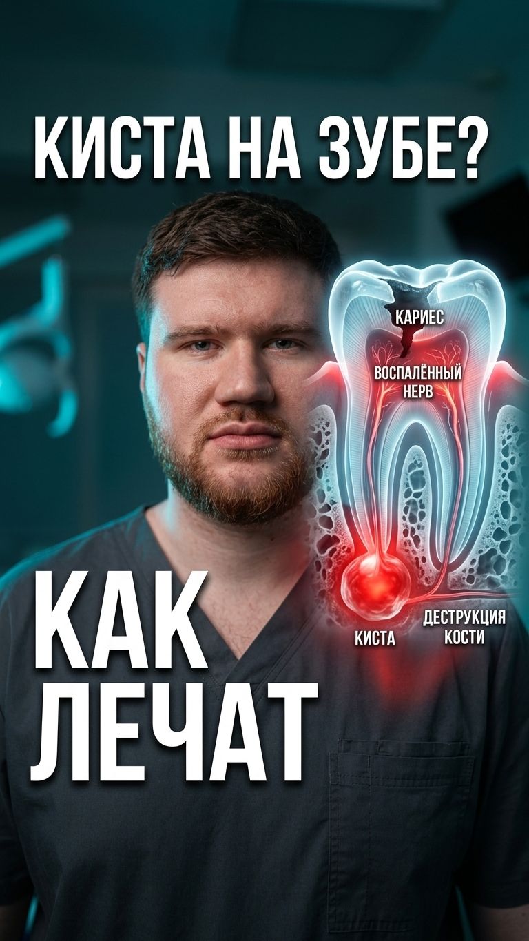 Киста зуба лечится без удаления: 5 этапов эндодонтии от чистки каналов до коронки