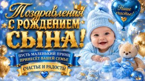 Поздравления с рождением сына — трогательные пожелания для родителей и крестных!