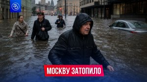 Мощнейший ливень затопил Москву