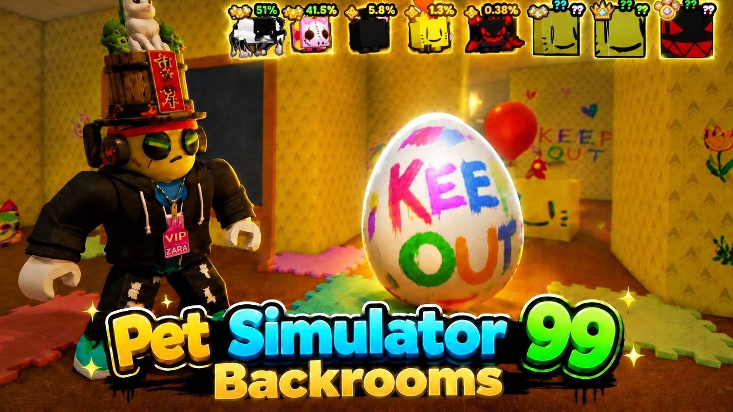 ОТКРЫВАЮ НОВОЕ ЯЙЦО В ОБНОВЛЕНИИ BACKROOMS🫨 | Pet Simulator 99🐱 смотреть онлайн