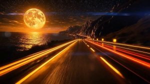 Moonlit Coast 🌙 1 Hour Retro Synthwave BGM for Night Driving ｜ Neon Horizon
