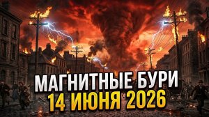 Магнитные бури  сегодня 14 Июня 2026 года: Повторение великой исторической катастрофы