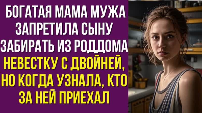 Богатая мама мужа запретила сыну забирать из роддома невестку с двойней, но когда узнала смотреть онлайн