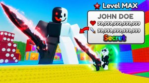 РАЗБЛОКИРОВАЛ НОВОГО БОССА МАКСИМАЛЬНОГО УРОВНЯ JOHN DOE в ROBLOX Lucky Block Rush