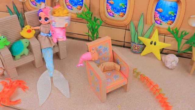 DIY Золотые, Картонные и Пушистые образы Русалок для K-Pop Охотниц в самолете!