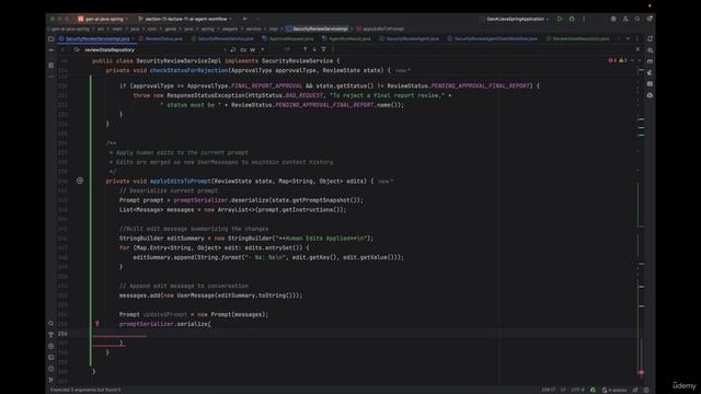 118. Updating Security Review Service For Human-in-the-loop Implementation Part-2
