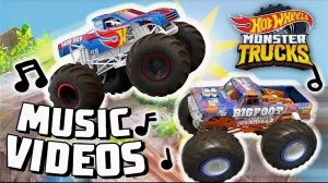 Hot Wheels monster trucks music videos MIX
