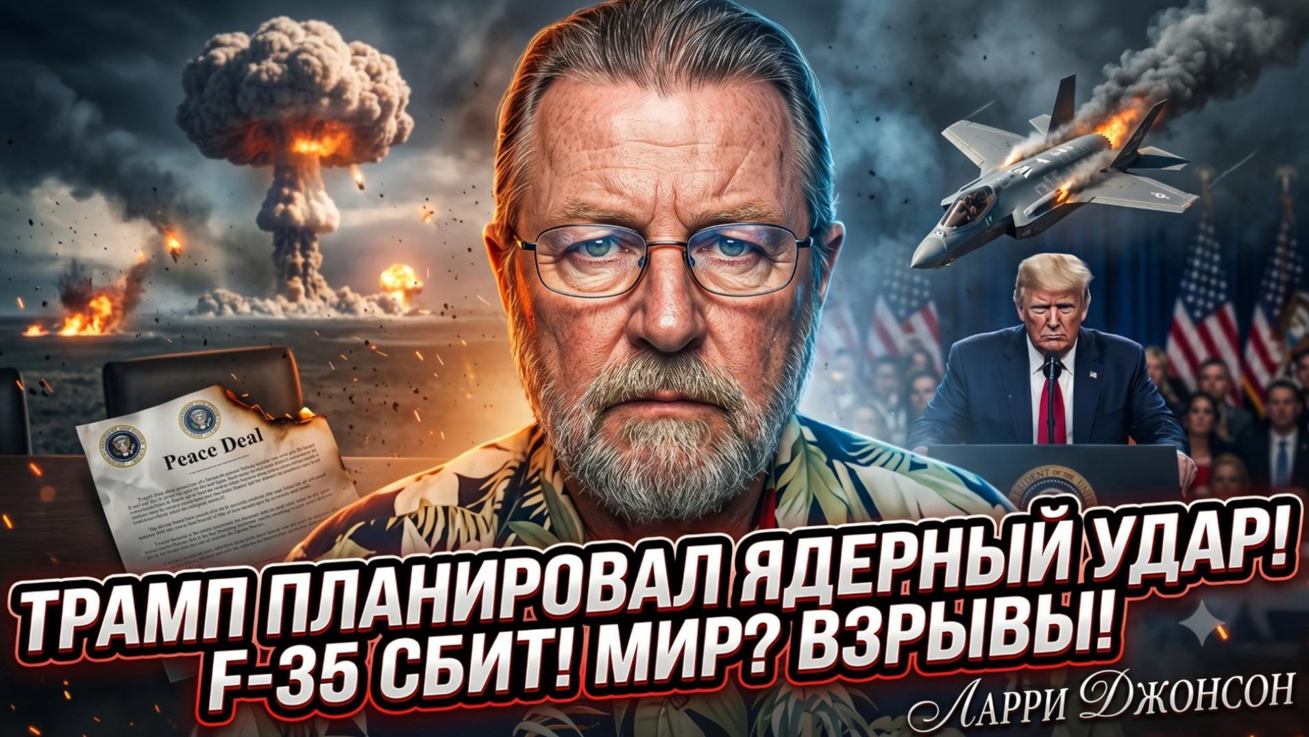 ☢️ Ларри Джонсон | Трамп хотел ядерный удар! F-35 сбит, взрывы, мирный план провален