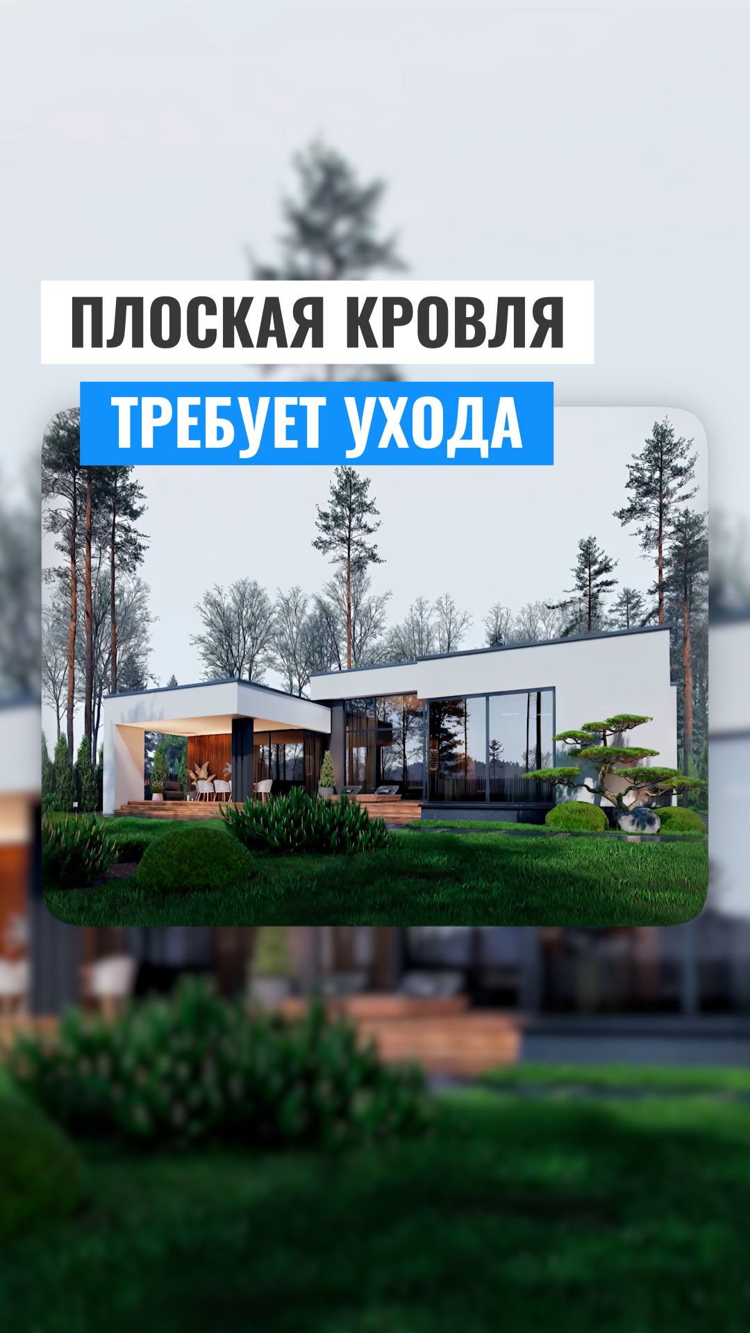 Одноэтажный дом с изюминкой