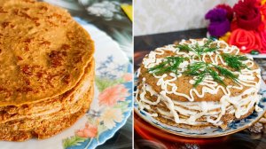Печёночный торт 🥧 Закусочный торт из говяжьей печени | Праздничное блюдо