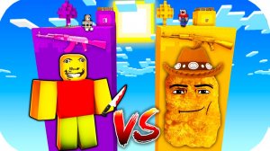 Чанк НАГГЕТС КОВБОЙ Против Чанк СТРАННЫЙ ПАПА В Майнкрафт ! Битва Чанков Minecraft