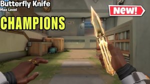 VALORANT CHAMPIONS 2025 Butterfly Knife in Game Showcase & Animations