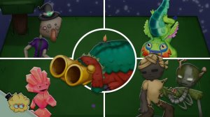 Остров Майнкрафта - Все Монстры, Звуки и Анимации (Волна 2) (My Singing Monsters, Фанмейд)