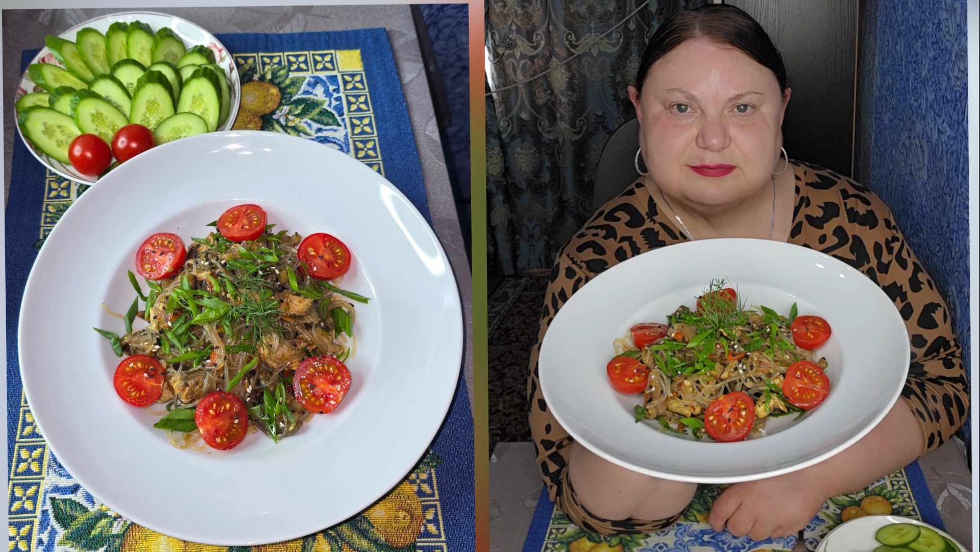 Фунчоза с куриной грудкой и овощами 🍜 Готовим вместе 👩🍳 Мукбанг 🤗 смотреть онлайн