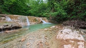 Водопад река Якорная Щель