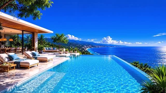 Chill Vibes Mix 🌴 Relaxing Chillout House Summer Deep House 2026 🌴 Luxury Tropical Ocean Breeze смотреть онлайн