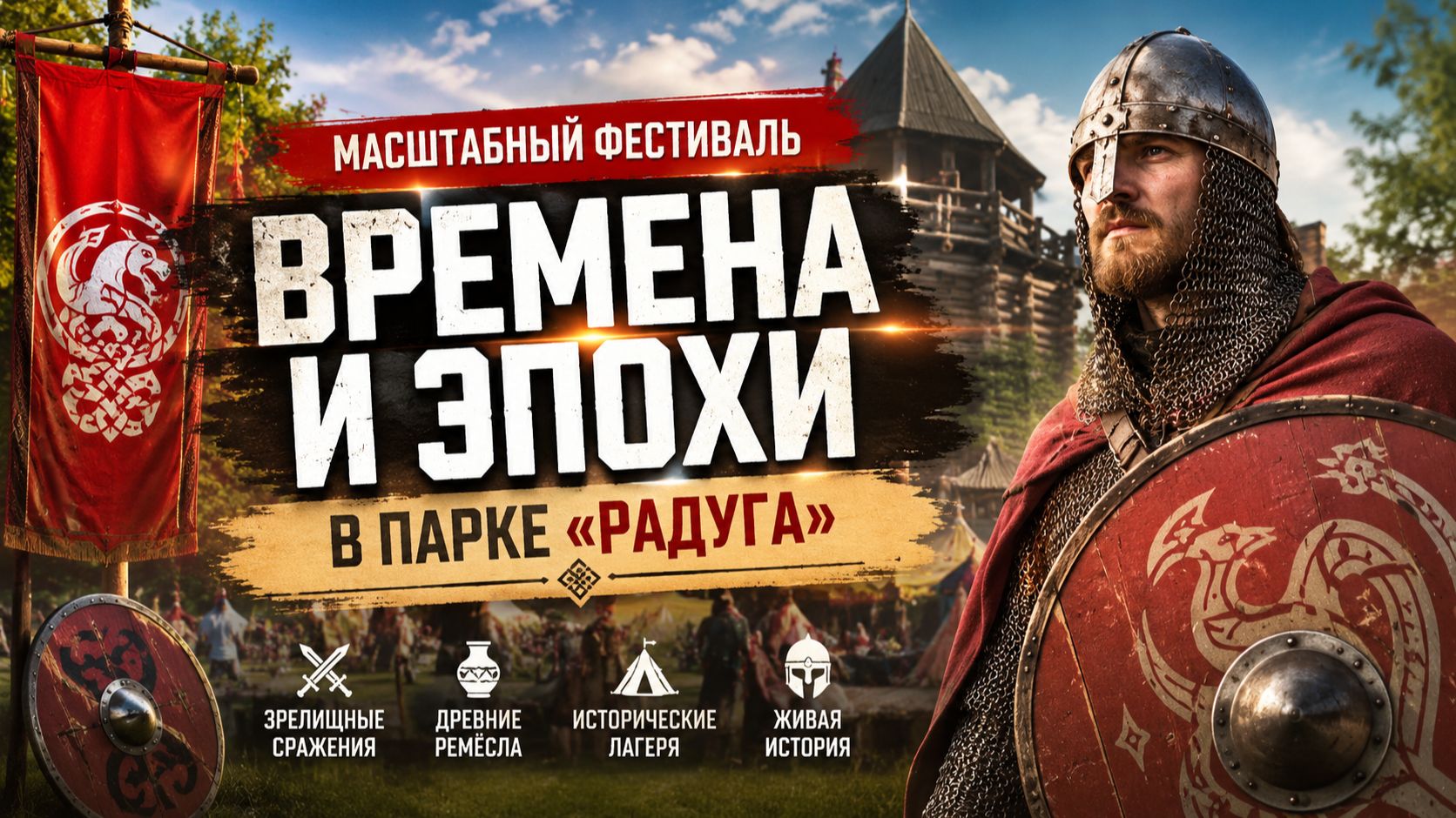 Масштабный фестиваль «Времена и эпохи» в парке «Радуга» смотреть онлайн